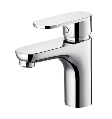 Mezclador de agua caliente y fría del grifo del cuarto de baño del latón cromado del OEM para el lavabo