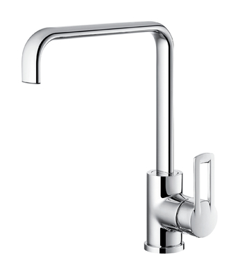 El fregadero comercial del grifo del fregadero de cocina del solo agujero elegante del OEM golpea 304m m alto