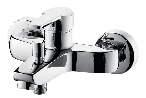 Grifos monomando de baño de cromo de latón higiénico sostenible con sistema de mezcla de cerámica