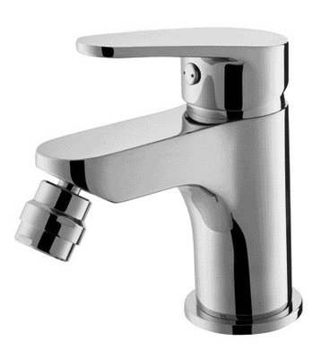 Grifo de bidé monomando montado en cubierta Mezclador de lavabo monomando de 135 mm de altura