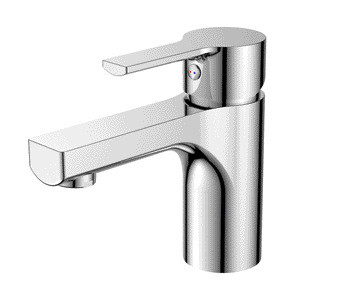 Grifo monomando para lavabo de cartucho de cerámica de 35 mm con altura de pico de 74 mm