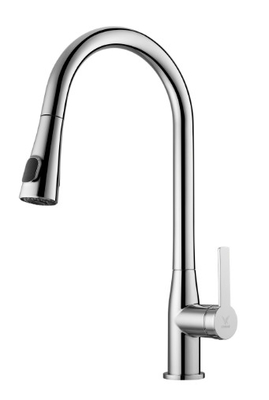 Grifo monomando para fregadero de cocina con ducha extraíble de doble aclarado