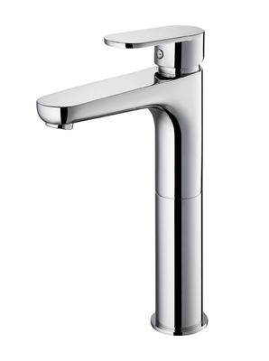 Grifo monomando para lavabo alto, cartucho de 35mm, agua fría y caliente, cromo