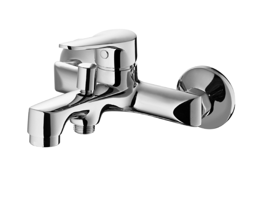 Grifos mezcladores de baño de montaje en pared Grifo monomando cromado para baño a prueba de óxido