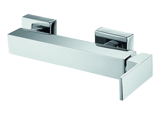 Grifo mezclador de ducha cuadrado simple Manija de zinc Elegante a prueba de herrumbre