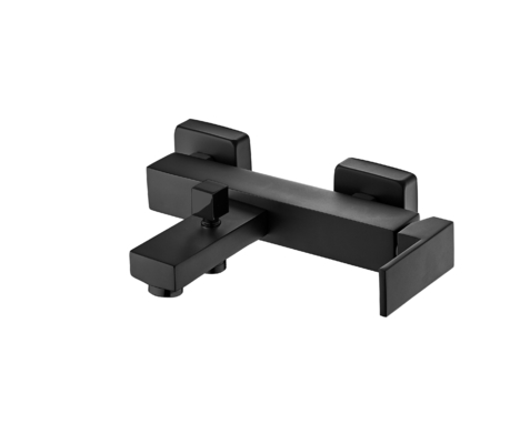 Grifo de bañera inoxidable de la palanca de Matt Black Bath Mixer Single