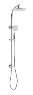 Conjunto de columna de ducha de latón expuesto contemporáneo 2 funciones anticorrosión