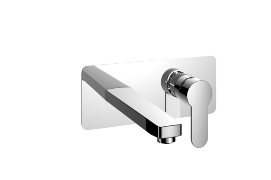 Grifo mezclador montado en la pared con caño largo Grifo monomando para baño de 240 mm de longitud