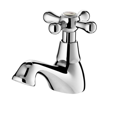 CONNE Grifo de dos manijas para baño con montaje en cubierta, conexión de 1/2 pulgada