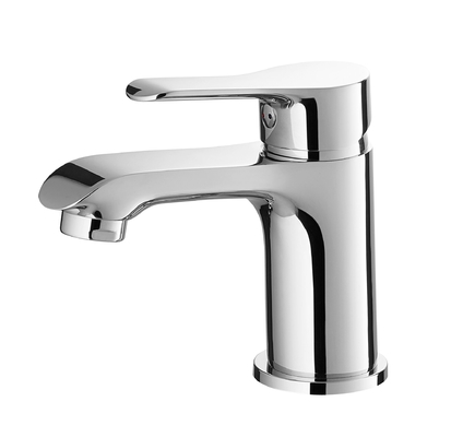 Grifo de lavabo de instalación de un solo orificio Cromo de un solo orificio