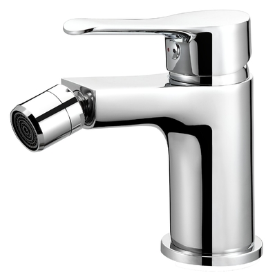 Grifo monomando de bidé monomando de 122 mm de altura con rociador de lavabo con boquilla alta de rótula
