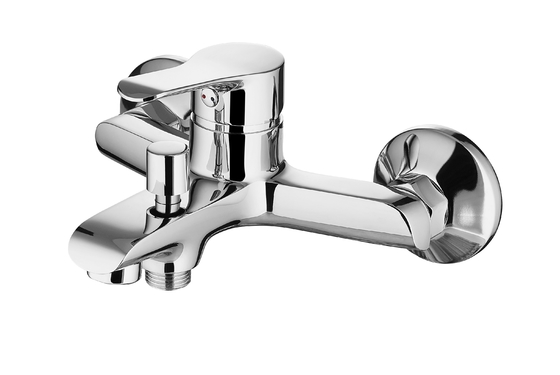 CONNE Grifo mezclador de ducha de baño de pared de latón fácil de instalar