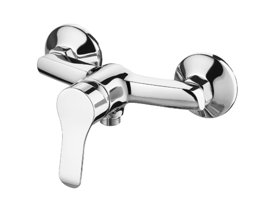 Grifo mezclador monomando de pared con cartucho de cerámica para ducha montado en la bañera de 0,5 bar