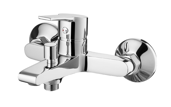 Grifo monomando para ducha de baño resistente a la corrosión con desviador de agua fría y caliente