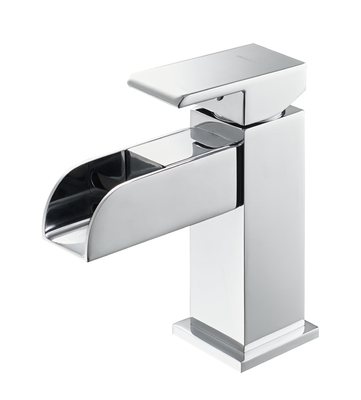 Cascada Lavabo Grifo Luz LED Suministro de agua fría y caliente