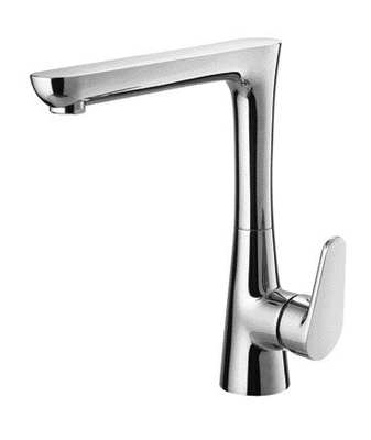 Grifo mezclador de cocina giratorio 360° Mezclador monomando para fregadero Cuerpo de zinc