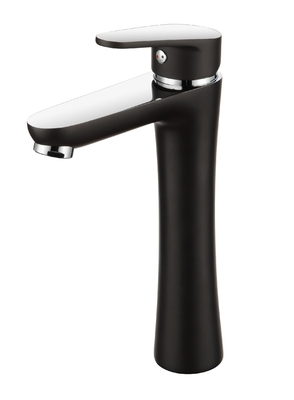 Grifo de lavabo de baño alto de agua fría y caliente Mezclador monomando para lavabo