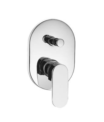 Mezclador de ducha monomando para baño con grifo mezclador montado en la pared integrado OEM