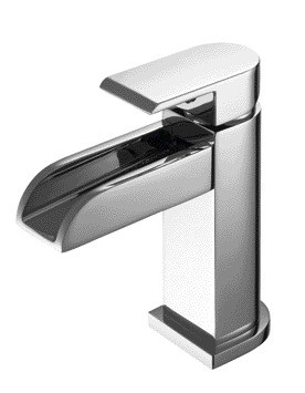 Grifo De Baño Cromado Con Caño Alto 83 Mm Con Tirador Grifería De Baño