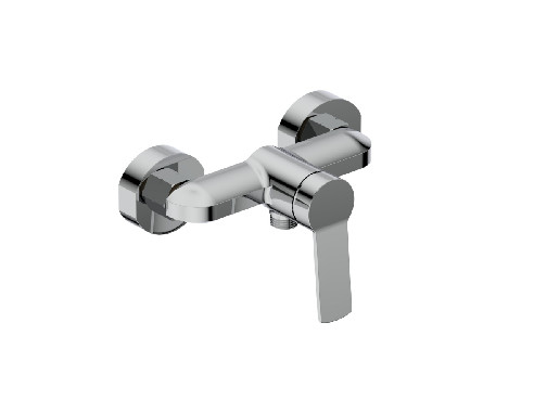 Grifo mezclador monomando cromado para ducha Montado en la pared Salida de 1/2 pulgada