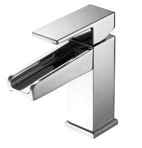 Grifo de cobre amarillo de la cascada del solo mezclador de la palanca para el cuarto de baño