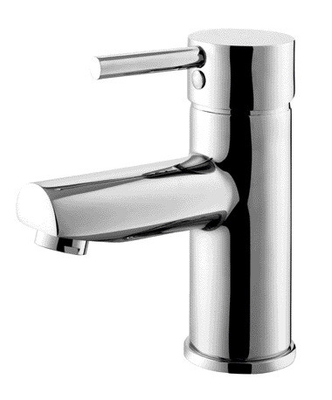 Gato de mezclador de cuenca para baño o baño frío sólo grifo de baja presión 3/8 pulgadas manguera cromo