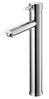 El fregadero del mezclador del lavabo del cuarto de baño de Chrome golpea ligeramente el solo agujero palanca alta de la encimera de la sola