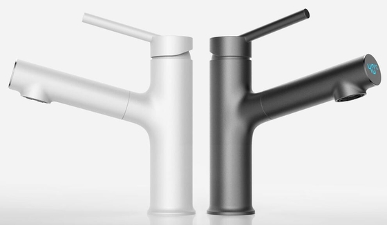 Saque cuarto de baño del golpecito de mezclador de la palanca del grifo del lavabo del indicador digital el solo para el fregadero