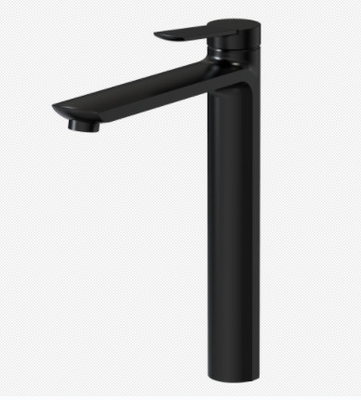 Baño clásico de mezclador de cuenca negra con grifo de baño de una sola palanca Baño de mezclador de grifo negro
