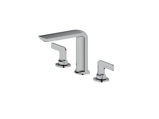 Gato de baño de diseño clásico Gato de mezcla de dos palancas para lavabos de escritorio Tres agujeros